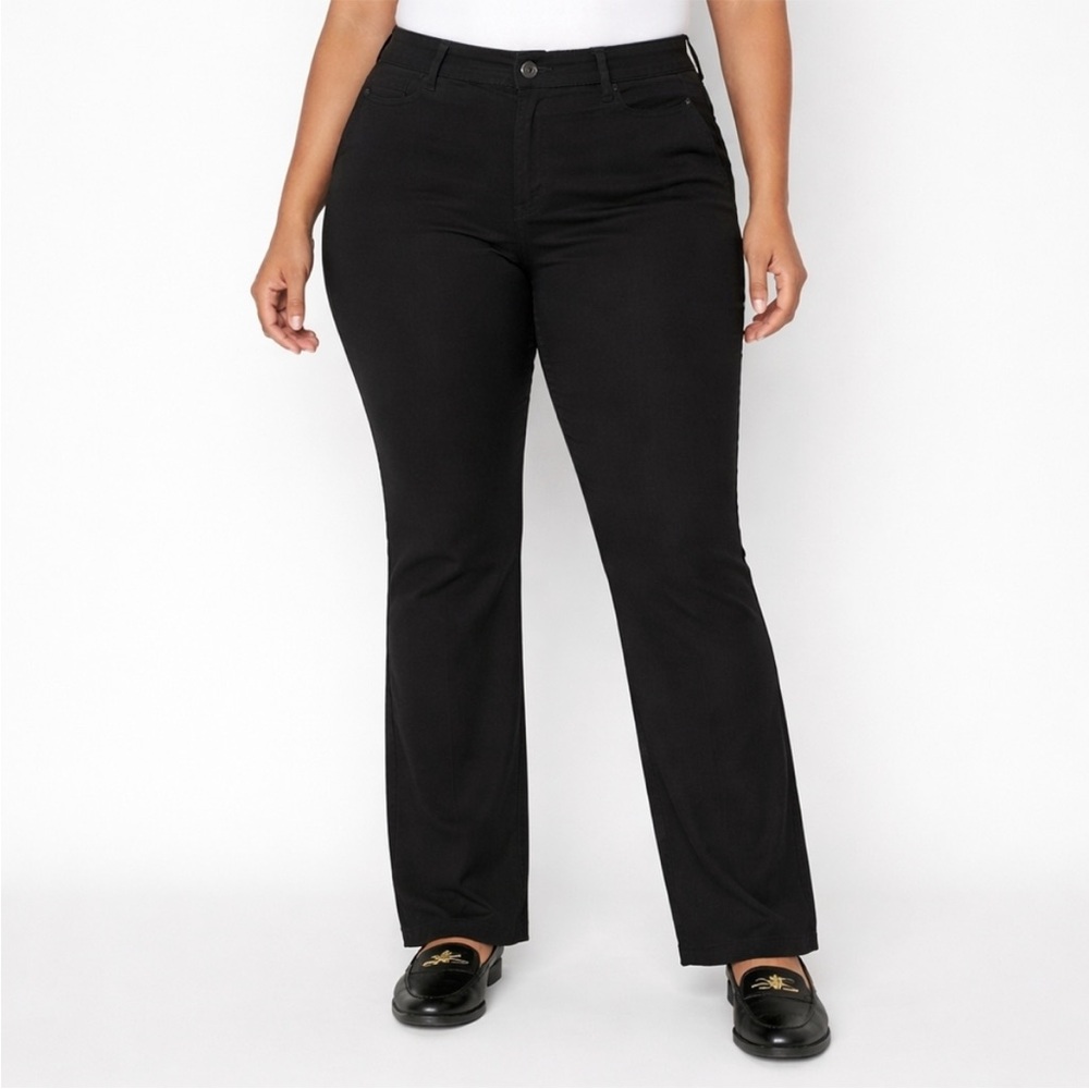 Lauren‎ Ralph Lauren Black Straight Curvy Pants Size 8